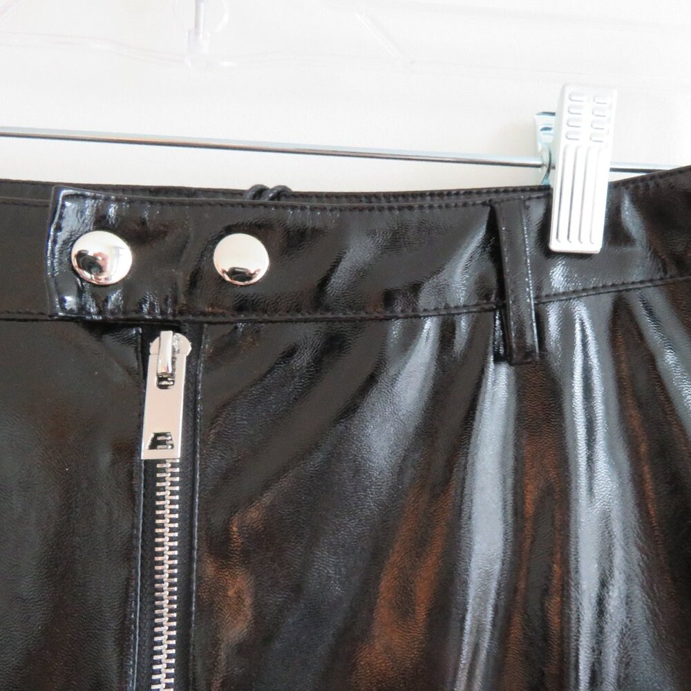 I.AM.GIA Nikole Black Faux Vegan Patent Leather Pants - Women's Size M NWT - Picture 5 of 14